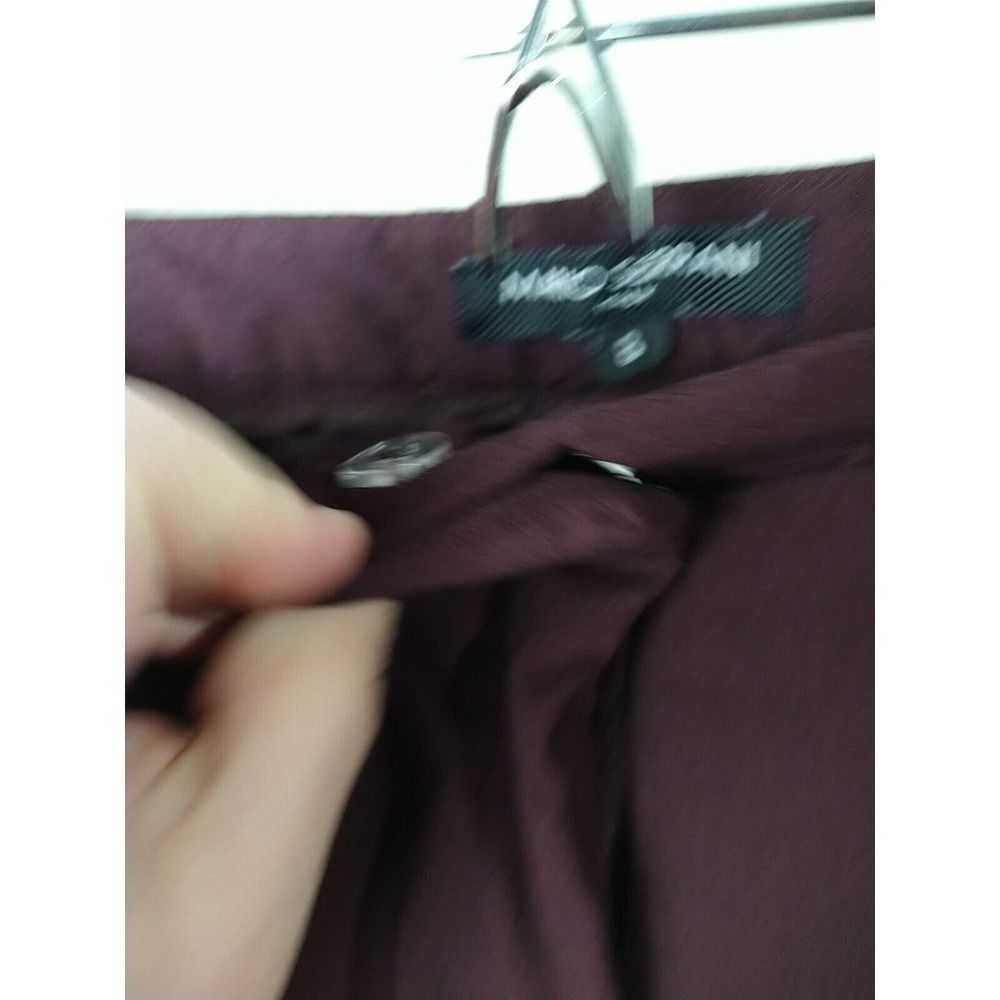 Mario Serrano Purple Cropped/Ankle Flat Front Pants. Size 8 - Picture 6 of 10